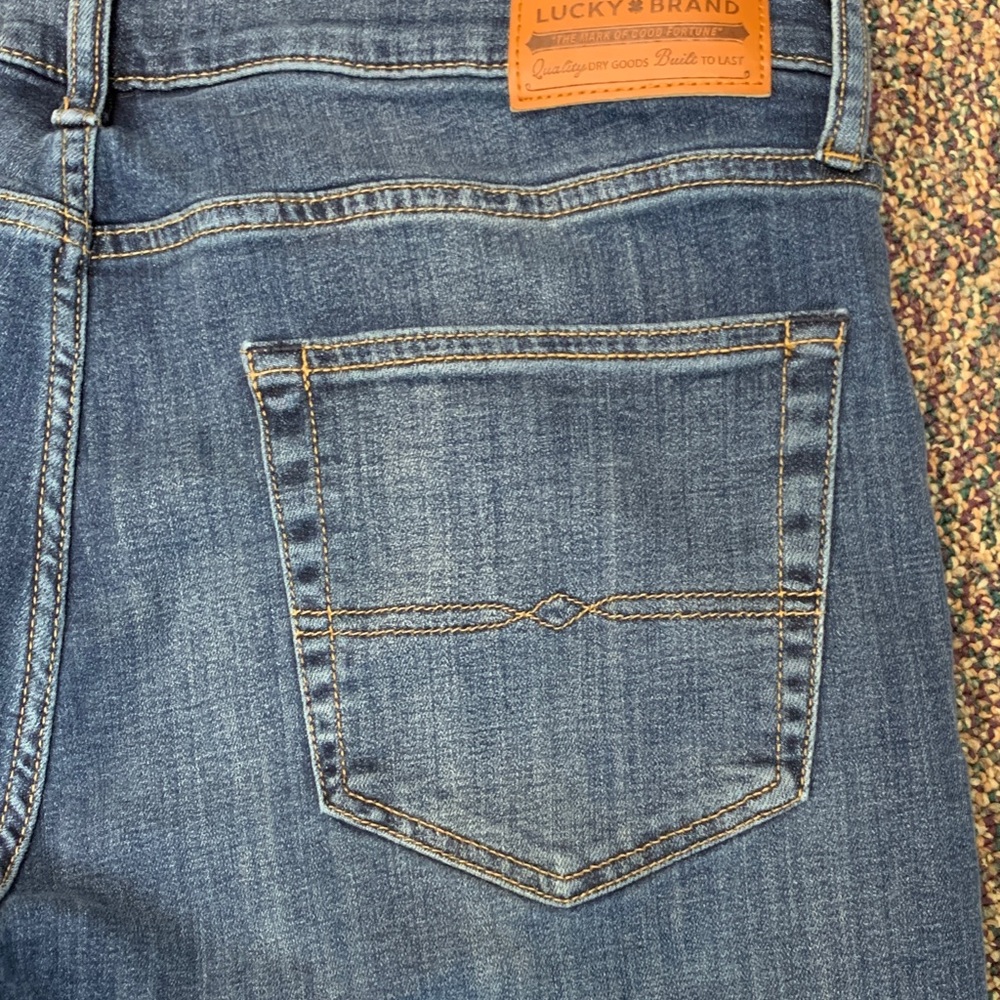 Lucky Brand Men's 36x30 Coolmax 110 Slim Stretch Jeans EUC Classic Male Denim - Picture 5 of 9